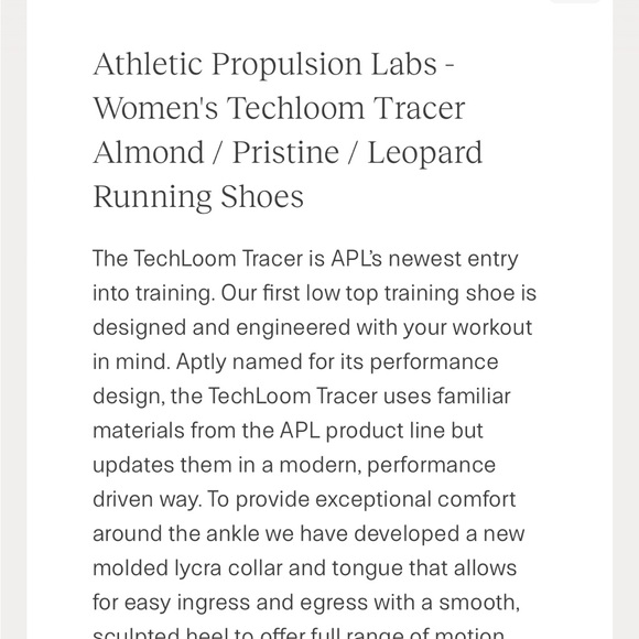 APL Almond Leopard Techloom Tracer Sneaker NEW in BOX 8 - Picture 3 of 12